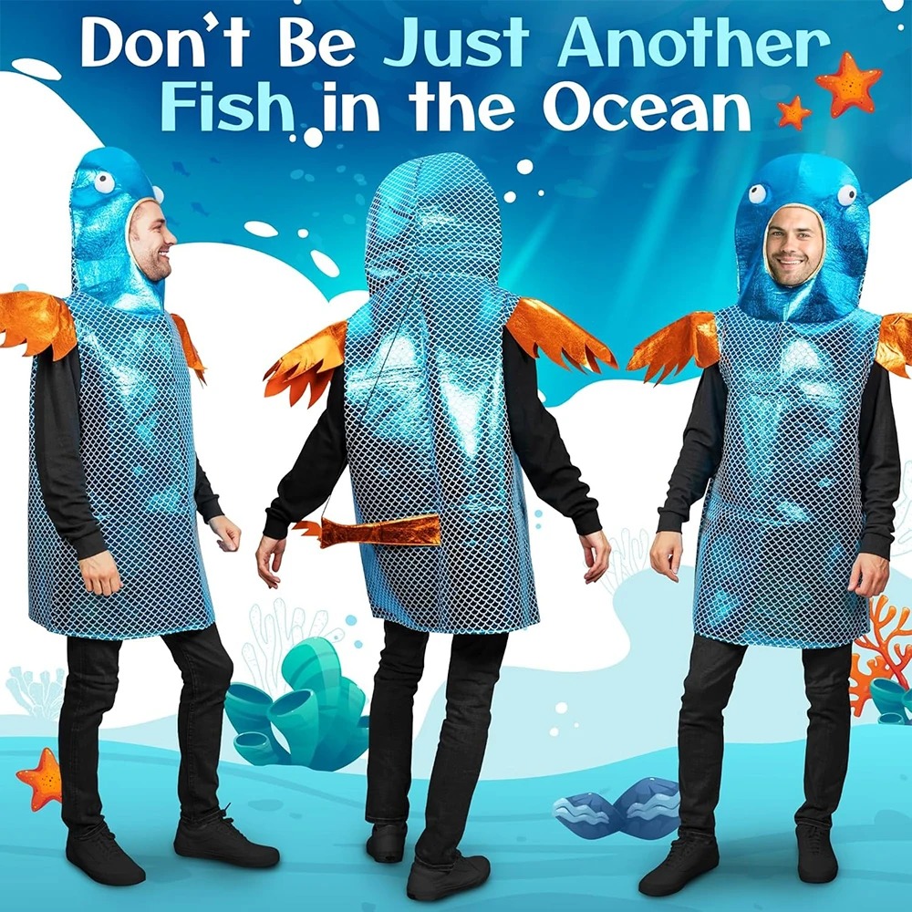 Aquarium & Marine Museum Kota Kinabalu - Costume da Pesce Blu Lucido con