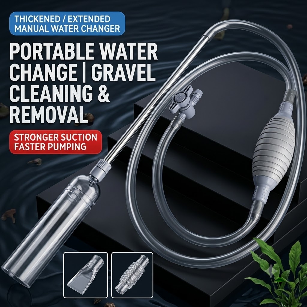 Marine Aquarium Water Change - Sifone per Acquario, Cambia Acqua Manuale,